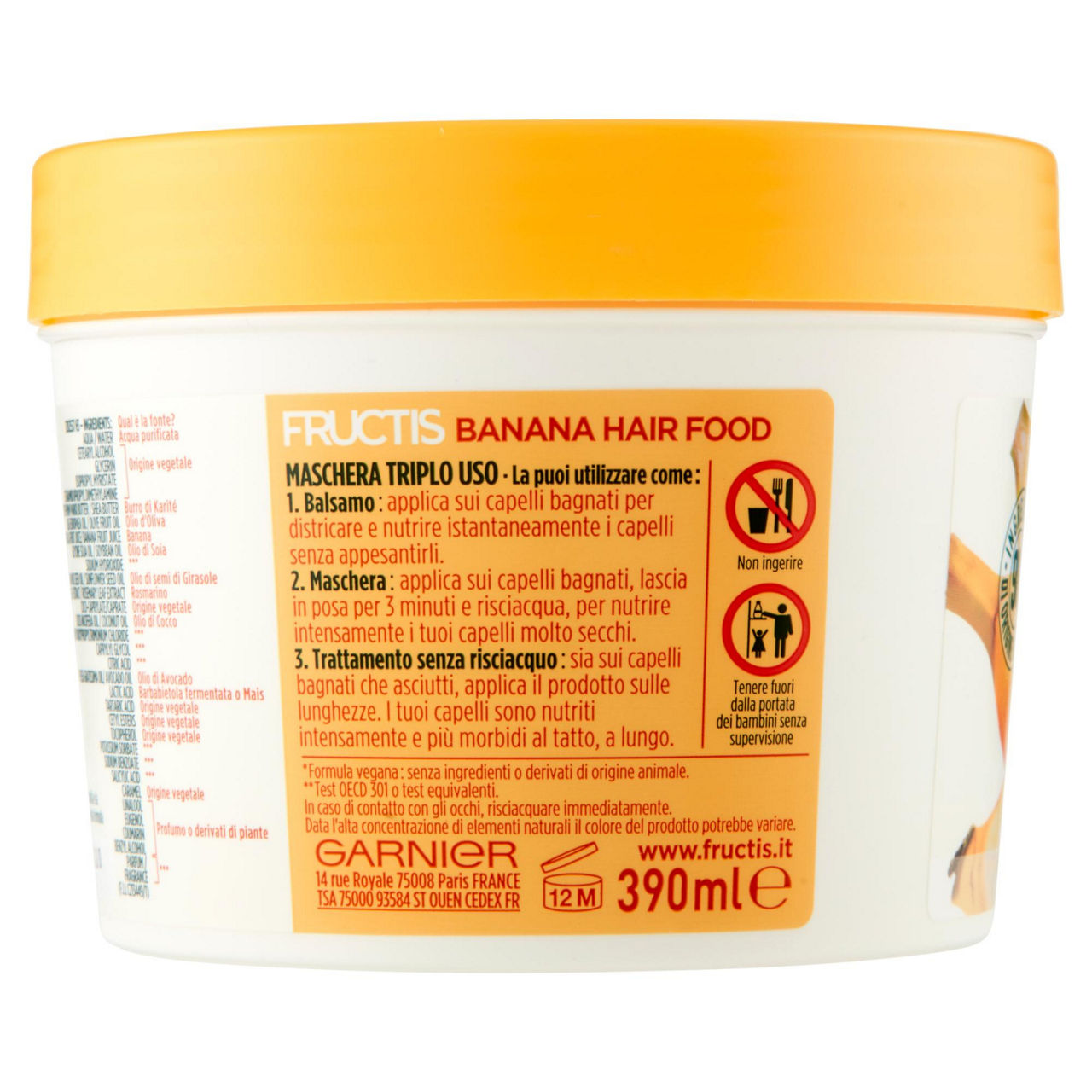 Maschera per capelli nutriente banana 390 ml - Immagine 31