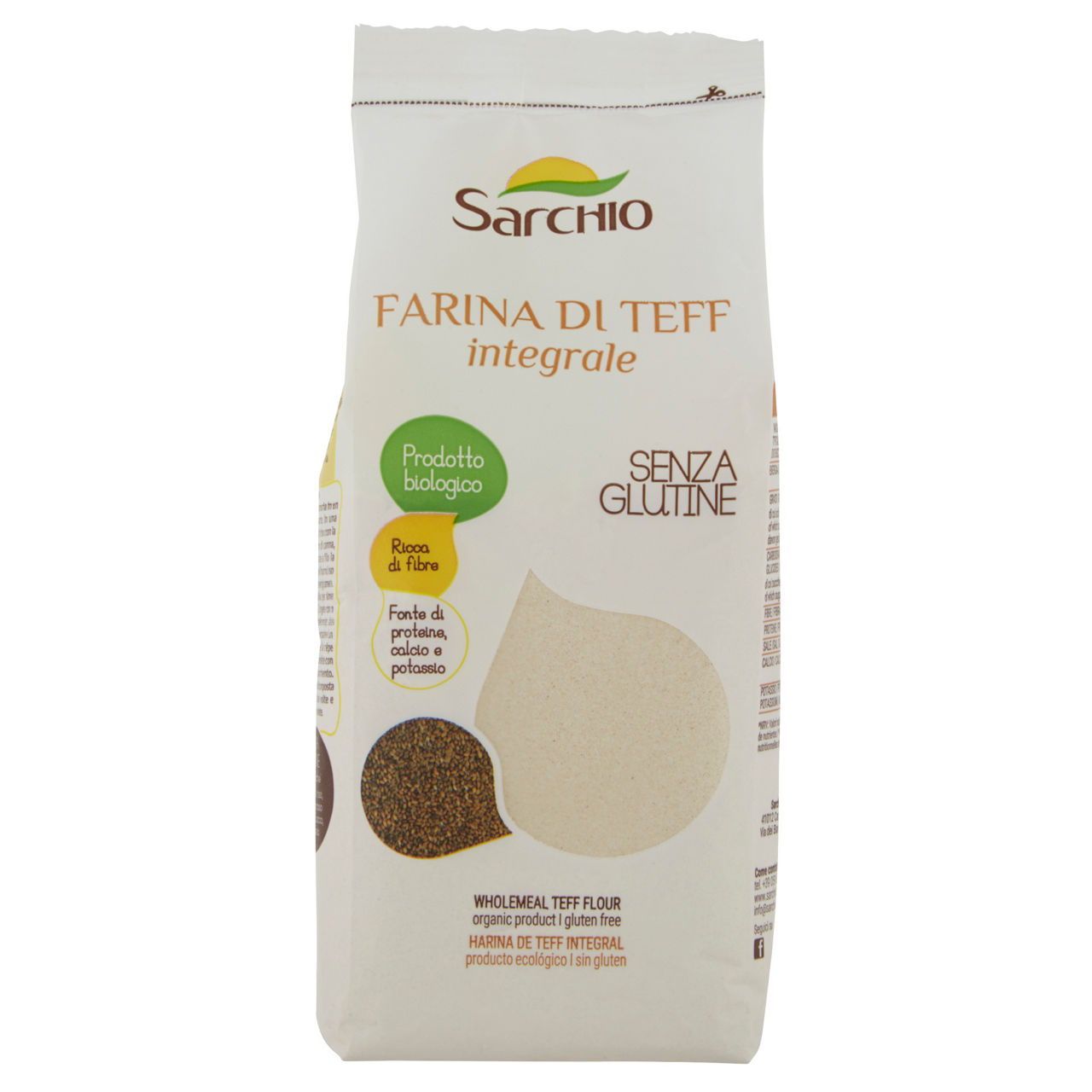 Farina di teff integrale senza glutine bio 350 gr - Immagine 01