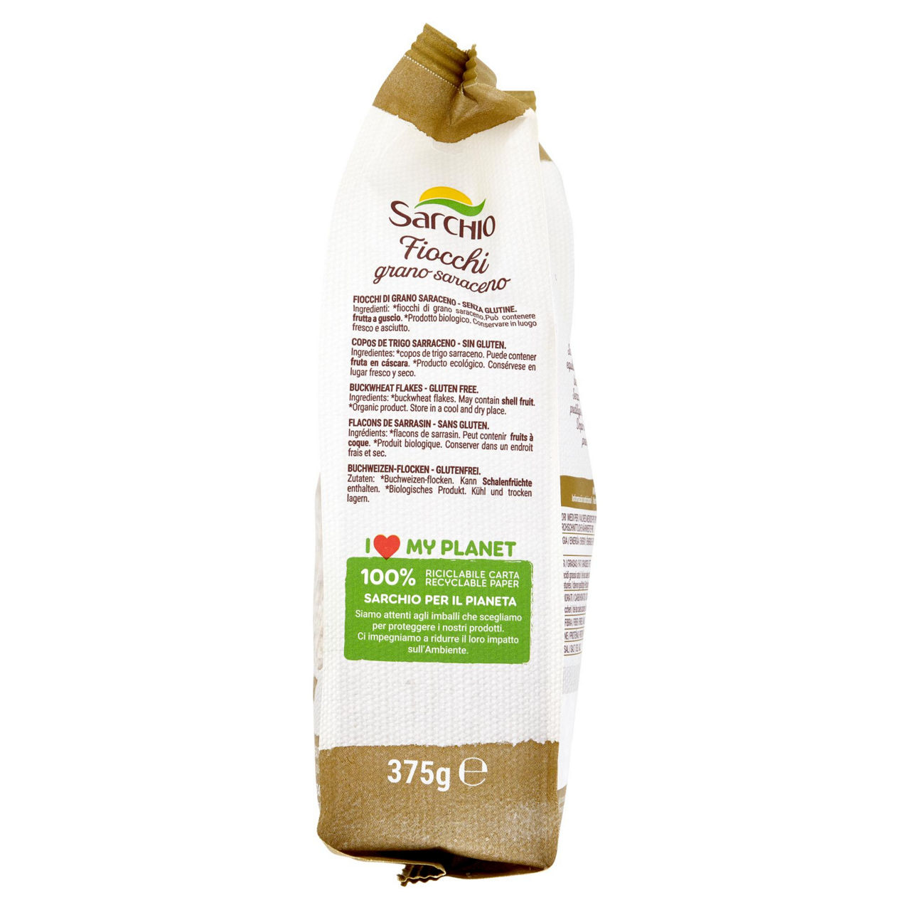 Fiocchi di grano saraceno bio sarchio sacchetto gr. 375 - Immagine 21