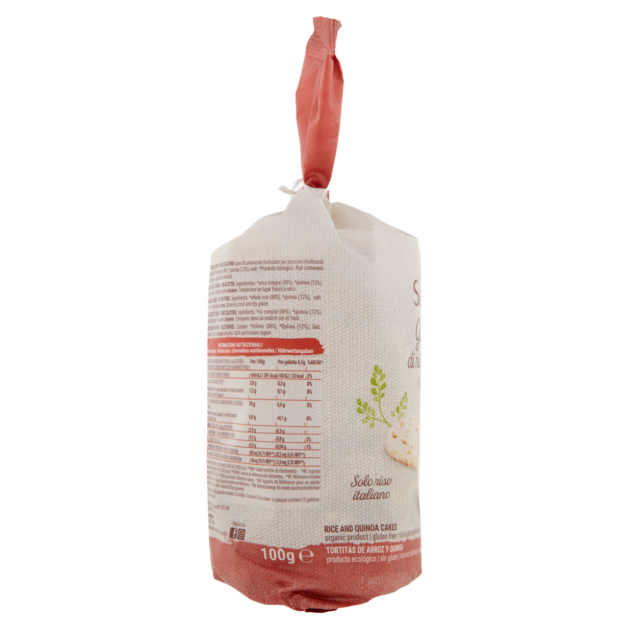 Gallette di riso integrale e quinoa bio senza glutine 100 gr - Immagine 11