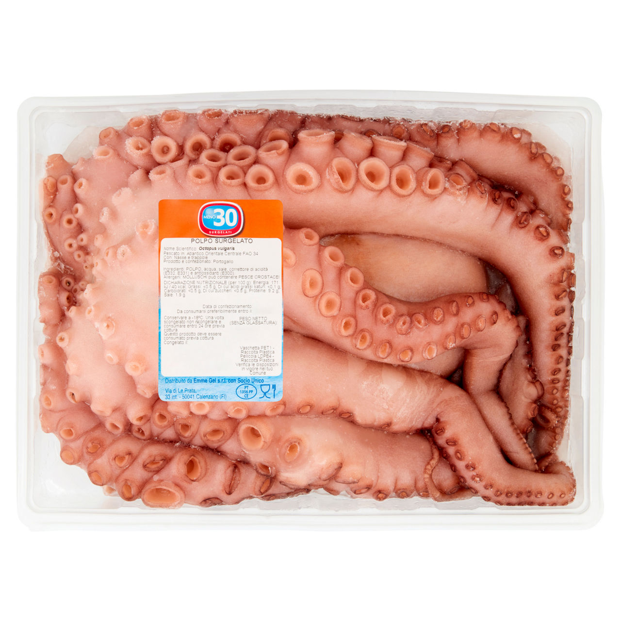 Polpo pulito e surgelato 1 kg - Immagine 01