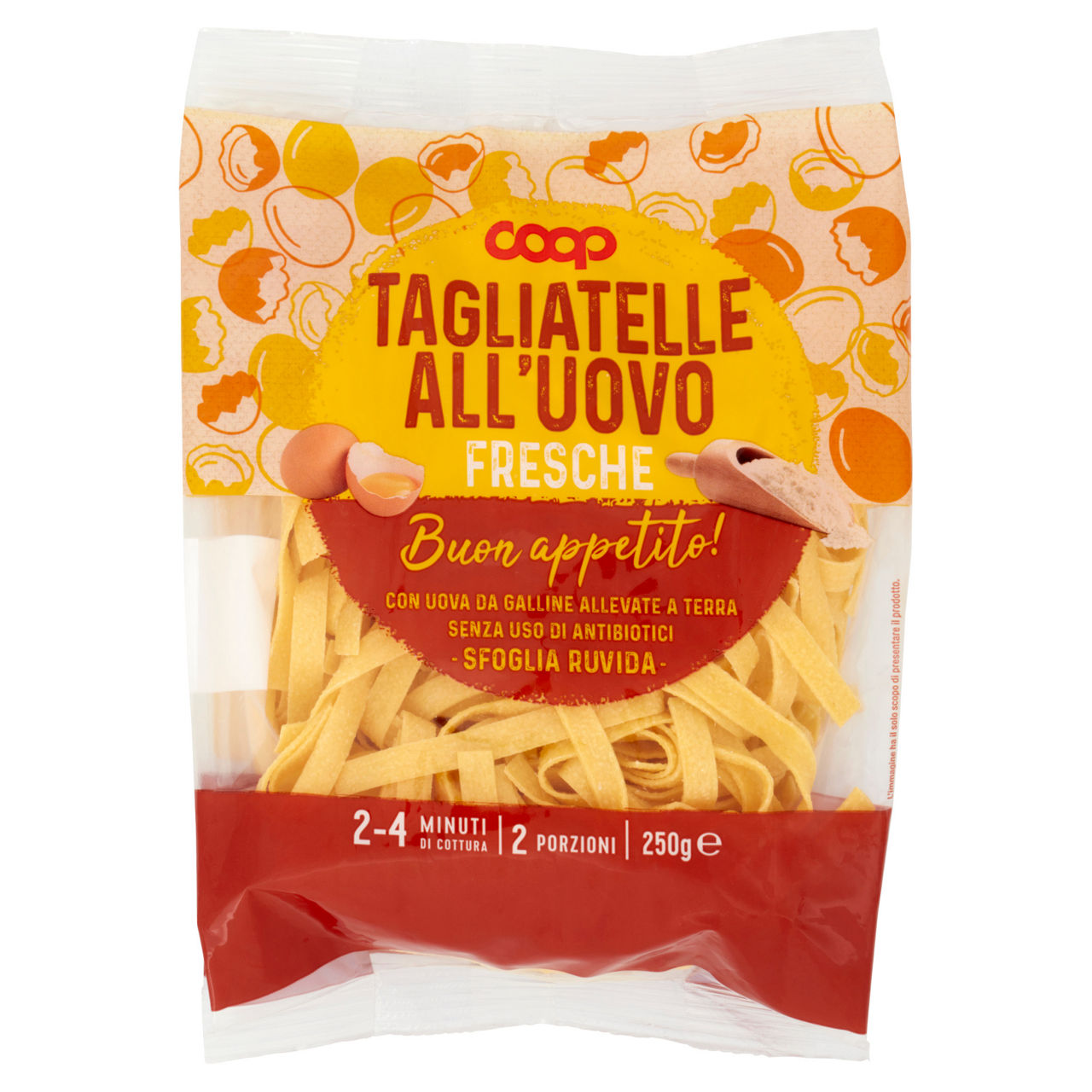 Tagliatelle fresche all'uovo 250 gr - Immagine 01