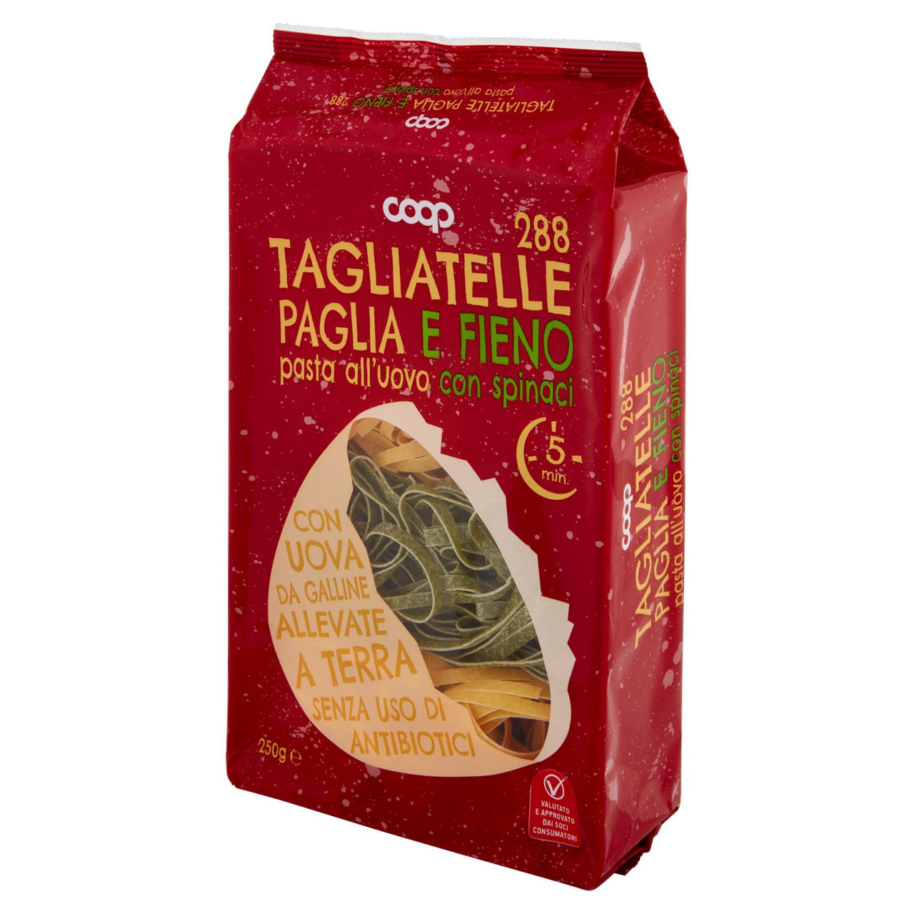 Tagliatelle paglia e fieno 288 pasta all'uovo con spinaci 250 g - Immagine 41