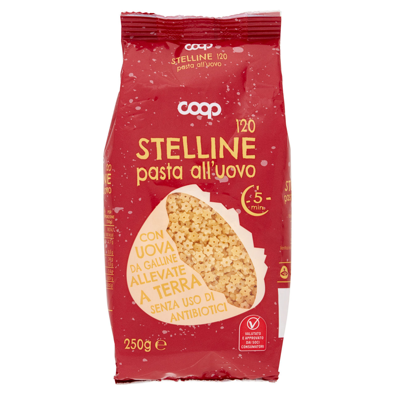 Stelline 120 pasta all'uovo 250 g