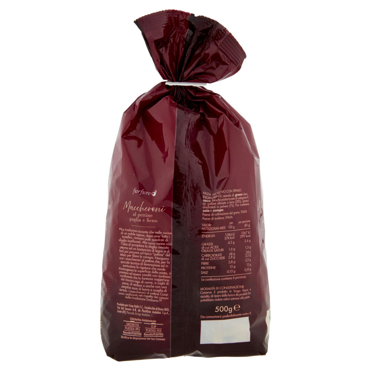 Maccheroni al pettine paglia e fieno pasta all'uovo 500 gr - Immagine 51