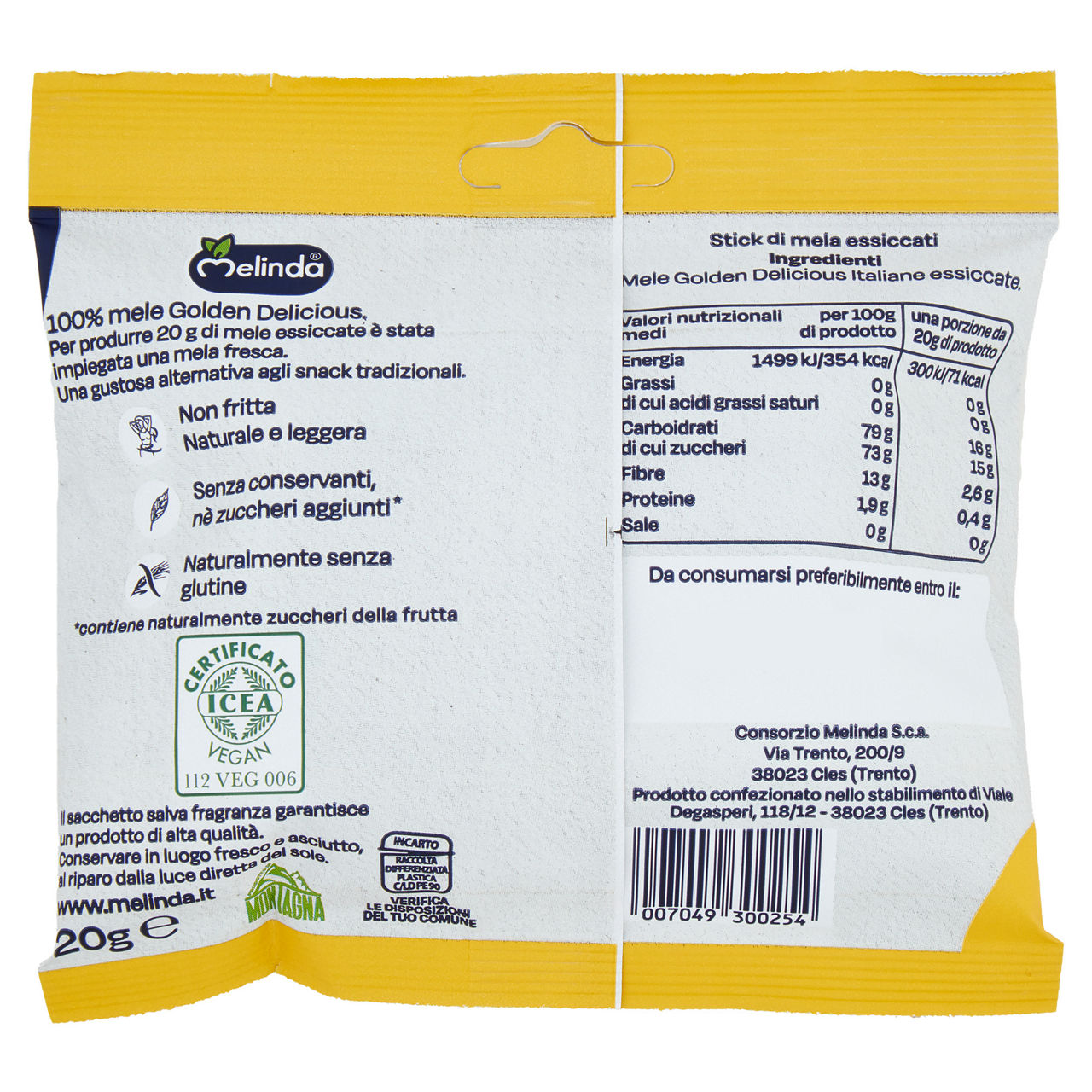 Mela Golden di montagna essiccata 20 gr - Immagine 41