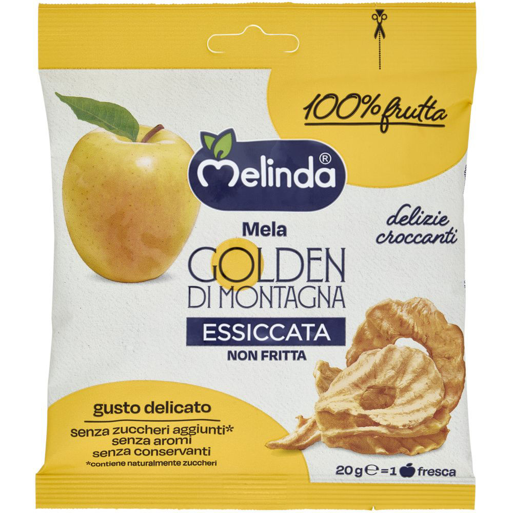 Rondelle di mela essiccata 20 gr