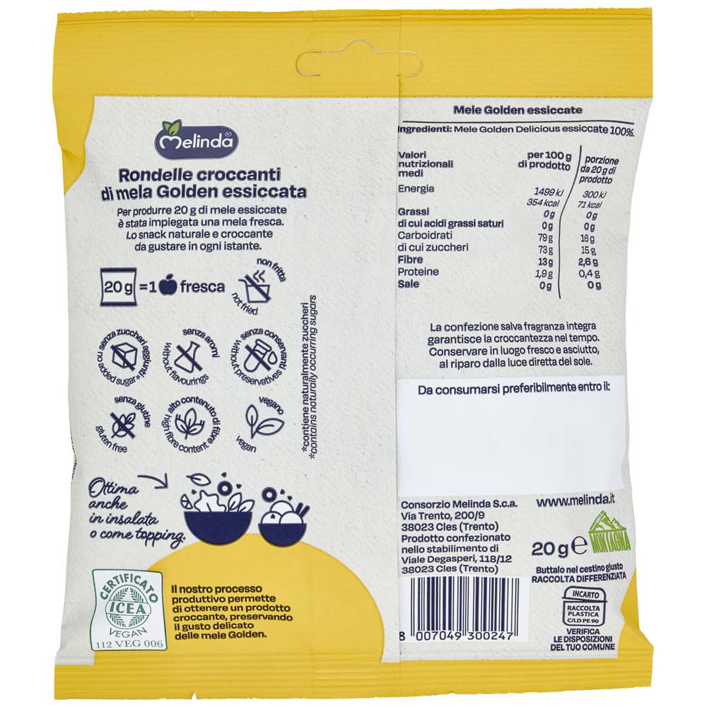 Rondelle di mela essiccata 20 gr - Immagine 21