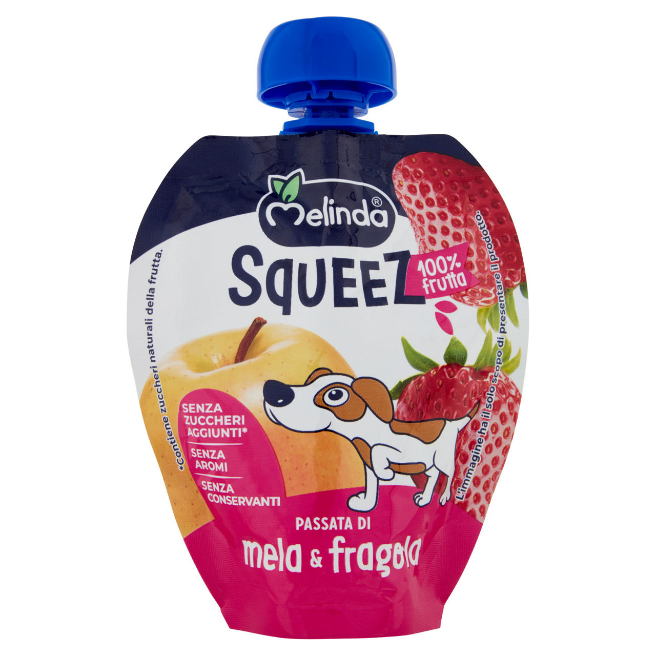 Passata di mela e fragola squeez 90 gr