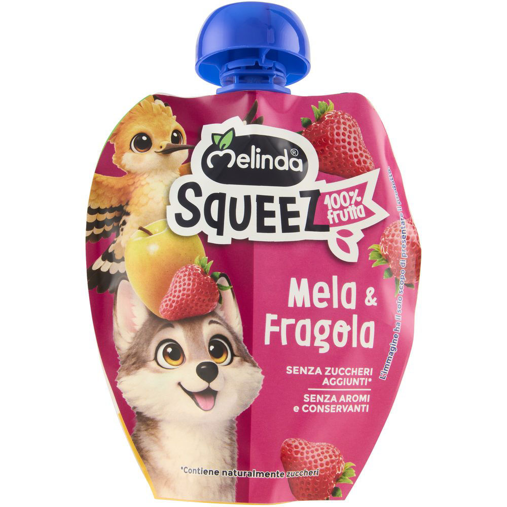 Immagine 2 di 12 del prodotto Passata di mela e fragola squeez 90 gr