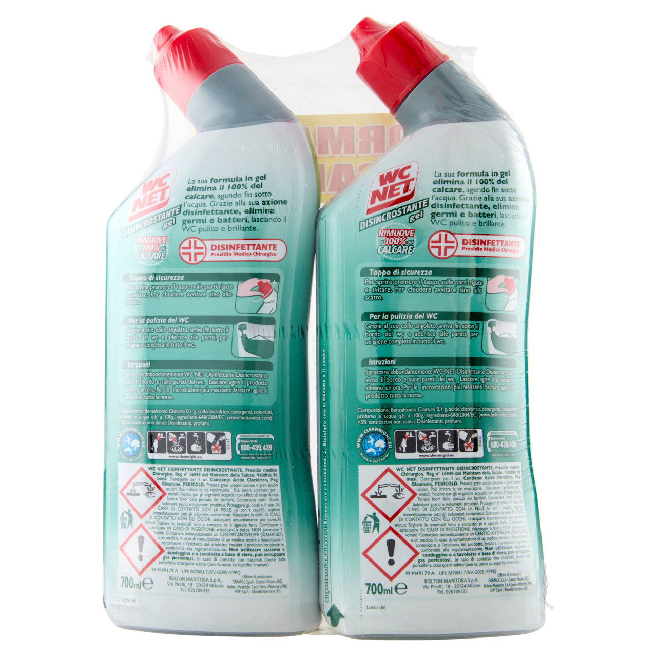 Detergente wc disincrostante gel 2 pz x 700 ml - Immagine 11