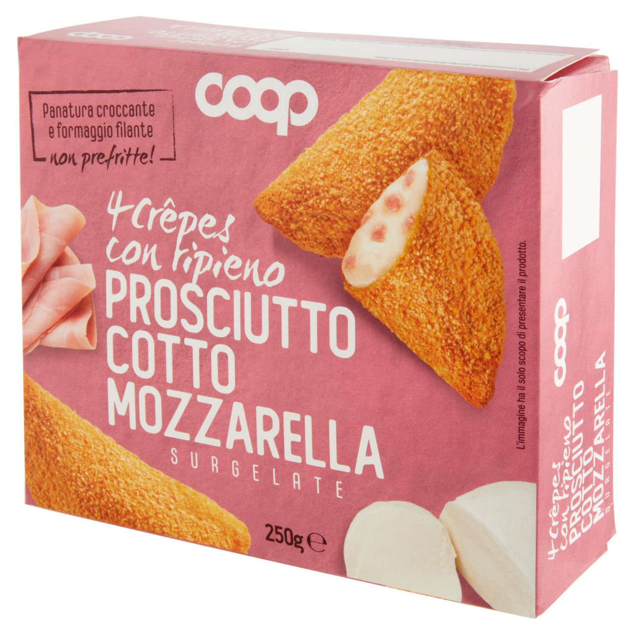 Crêpes con ripieno di prosciutto cotto e mozzarella 4 pz 250 gr - Immagine 41