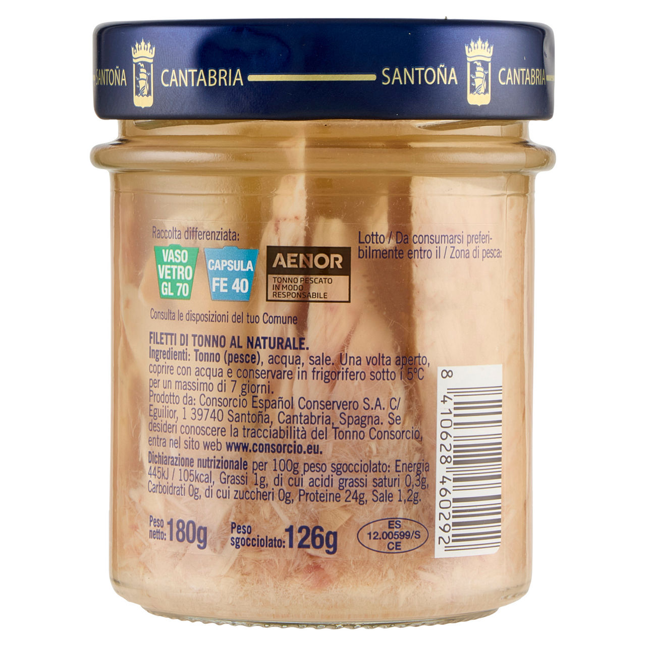 Filetti di tonno al naturale 180 gr - Immagine 11