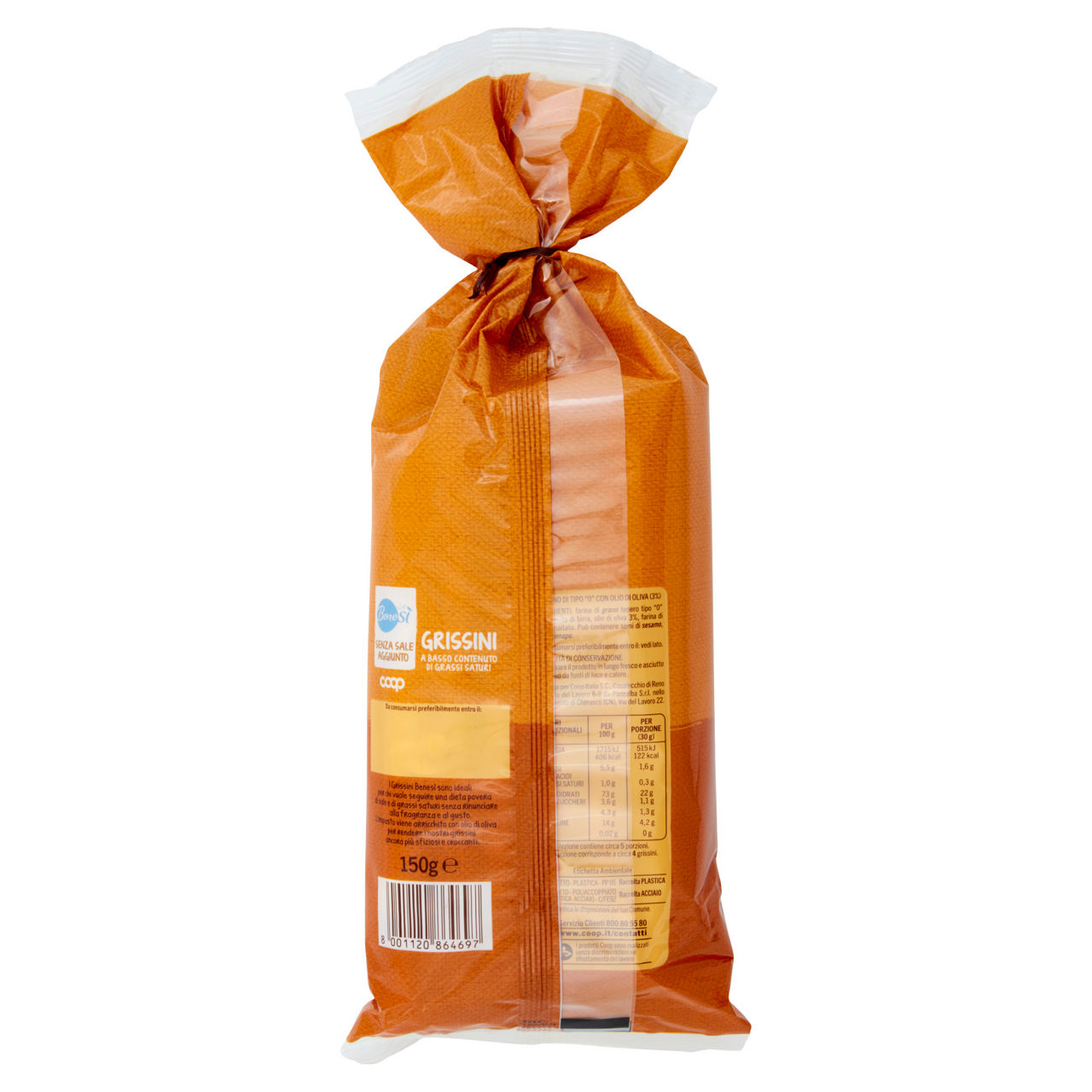 Grissini senza sale aggiunto 150 g - Immagine 21