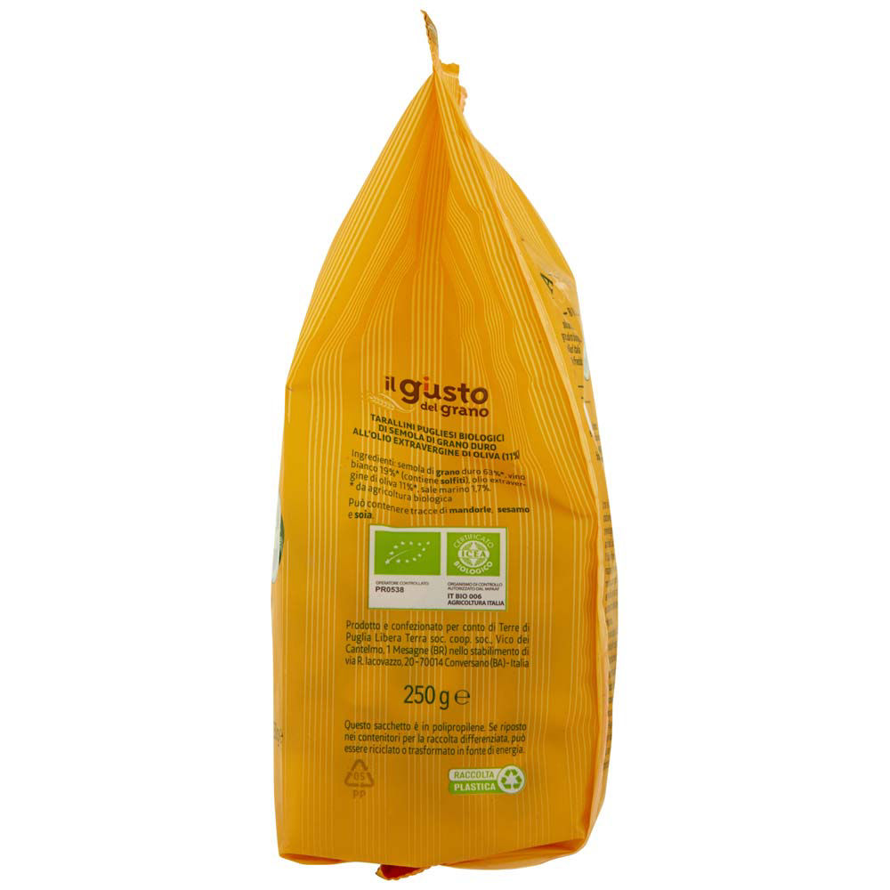 Tarallini pugliesi di semola di grano duro bio all'olio extra vergine di oliva 250 gr - Immagine 31