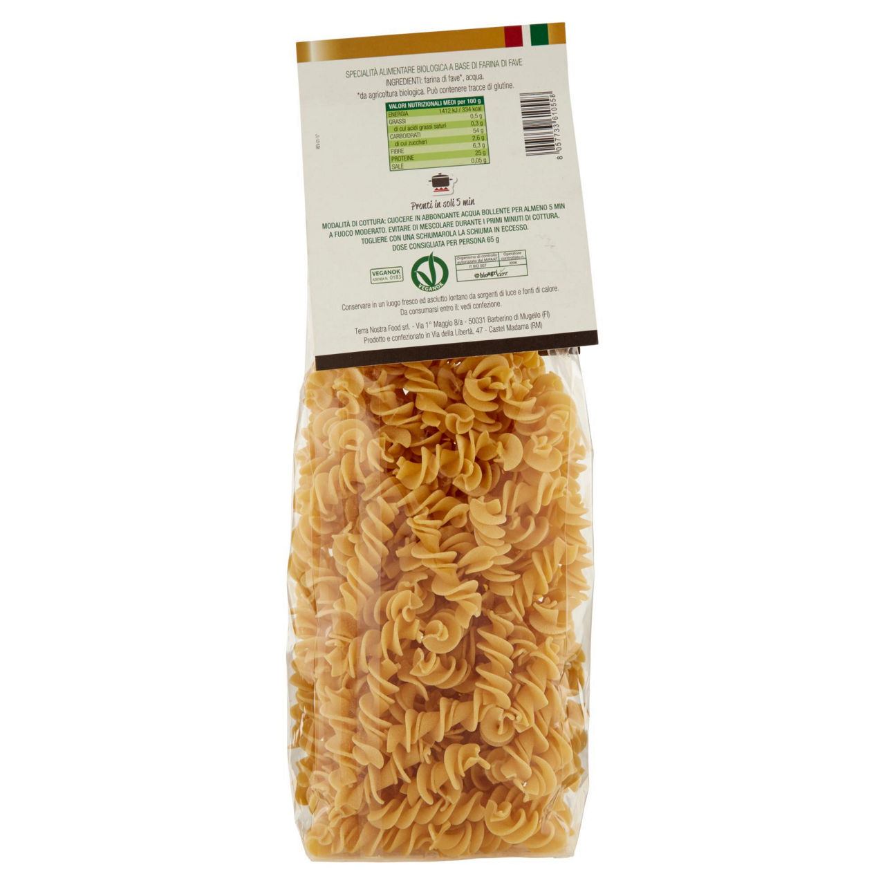 FUSILLI FARINA DI FAVE BIO TERRA NOSTRA 250G - Immagine 51