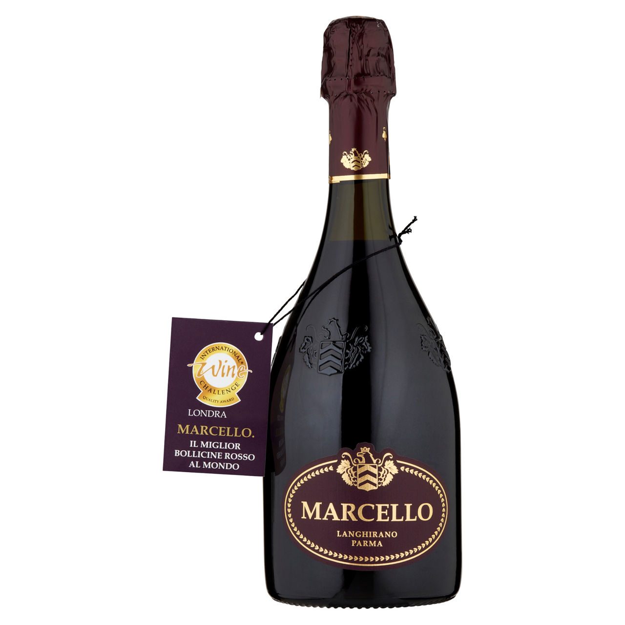 Vino spumante rosso dry Marcello Lambrusco dell'Emilia IGP 750 ml - Immagine 01