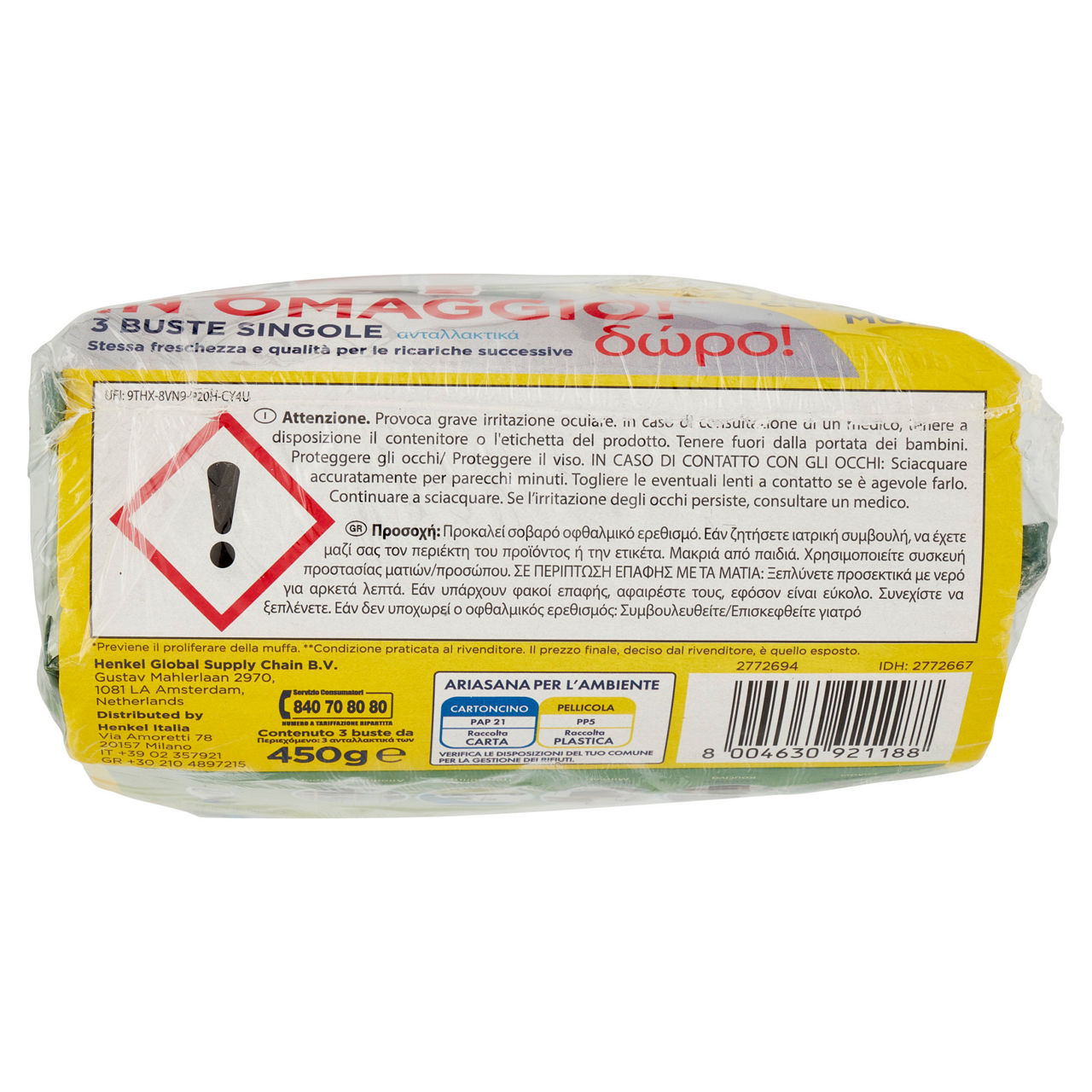 Ariasana sali ricarica agrumi di sicilia 3x450g o/s 2+1 - Immagine 51