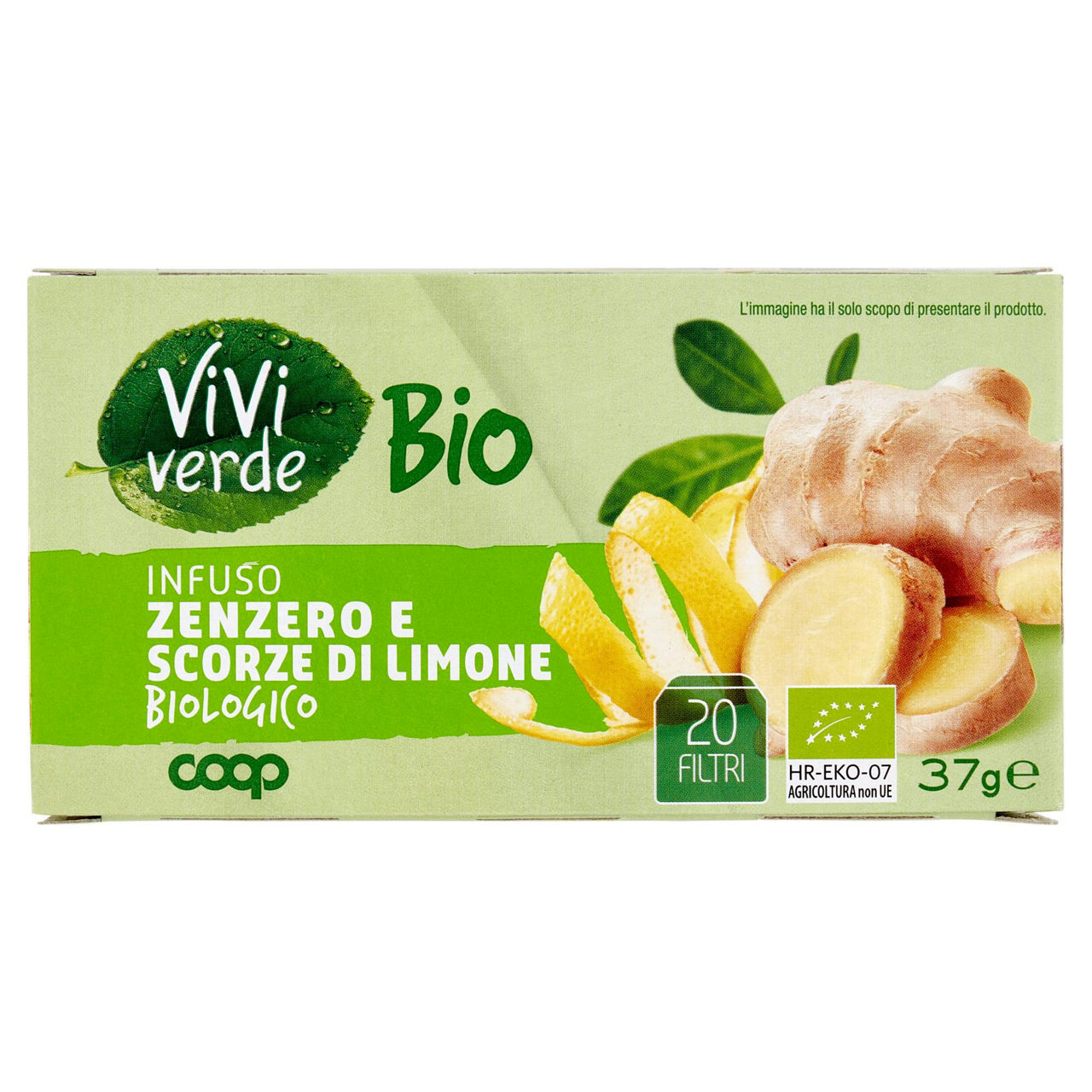 Infuso zenzero e scorze di limone bio 20 filtri - Immagine 01