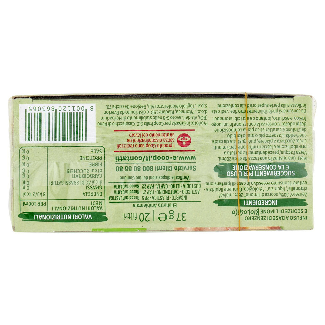 Infuso zenzero e scorze di limone bio 20 filtri - Immagine 31