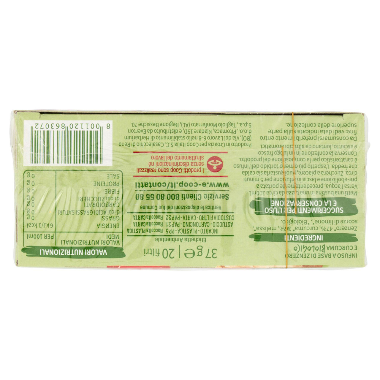 Infuso zenzero e curcuma bio 20 filtri - Immagine 41