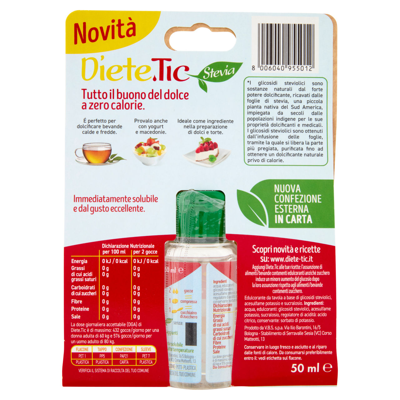 Dolcificante con stevia liquido 50 ml - Immagine 31