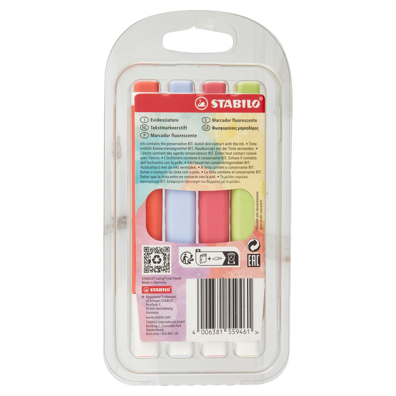 4 evidenziatori swing cool pastel  - Immagine 111