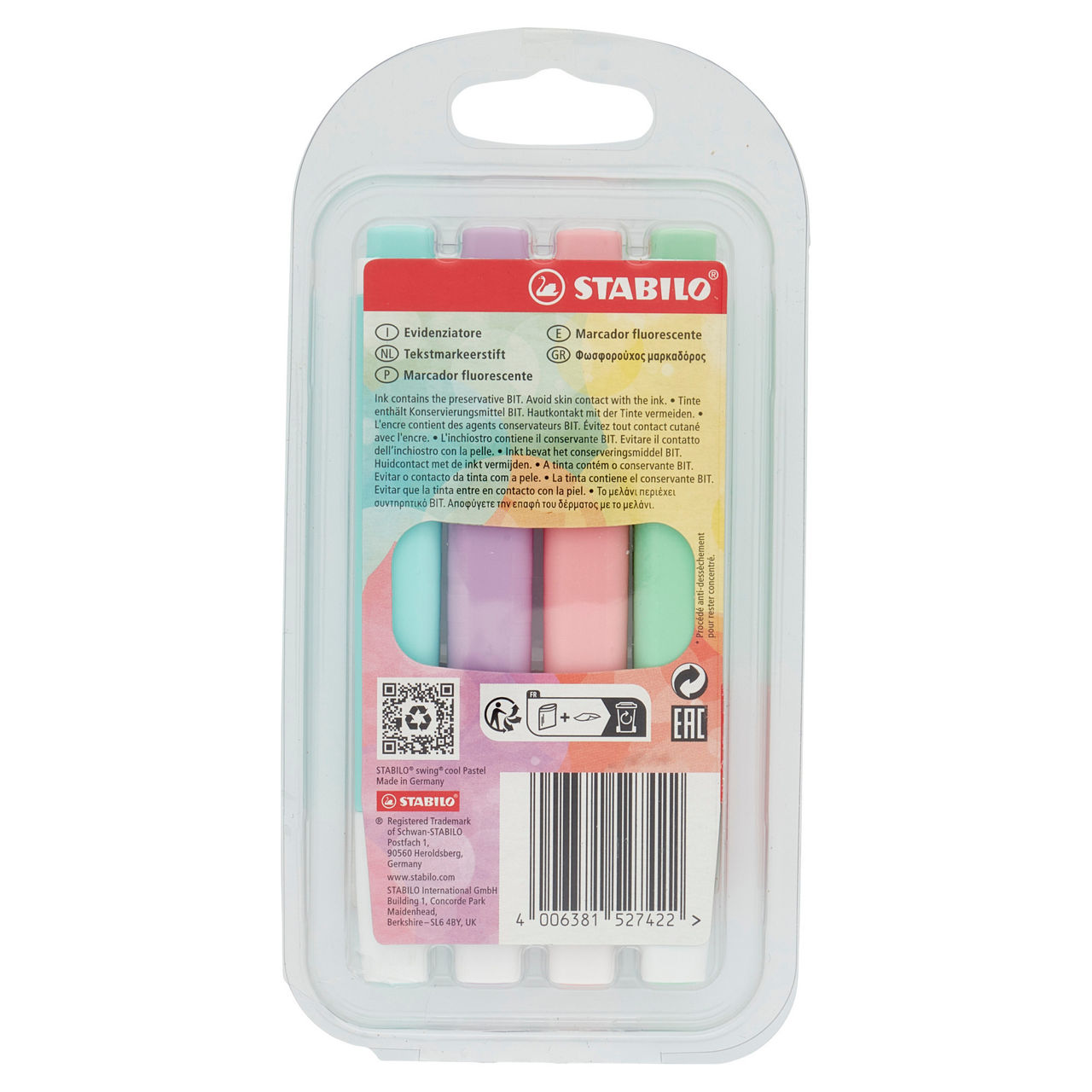 4 evidenziatori swing cool pastel  - Immagine 61