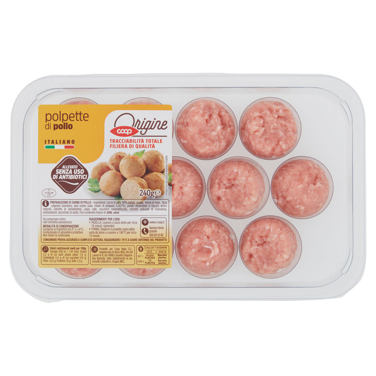 Polpette di pollo 240 gr