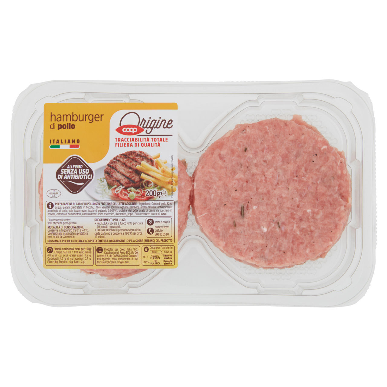 Hamburger di pollo 200 gr - Immagine 01