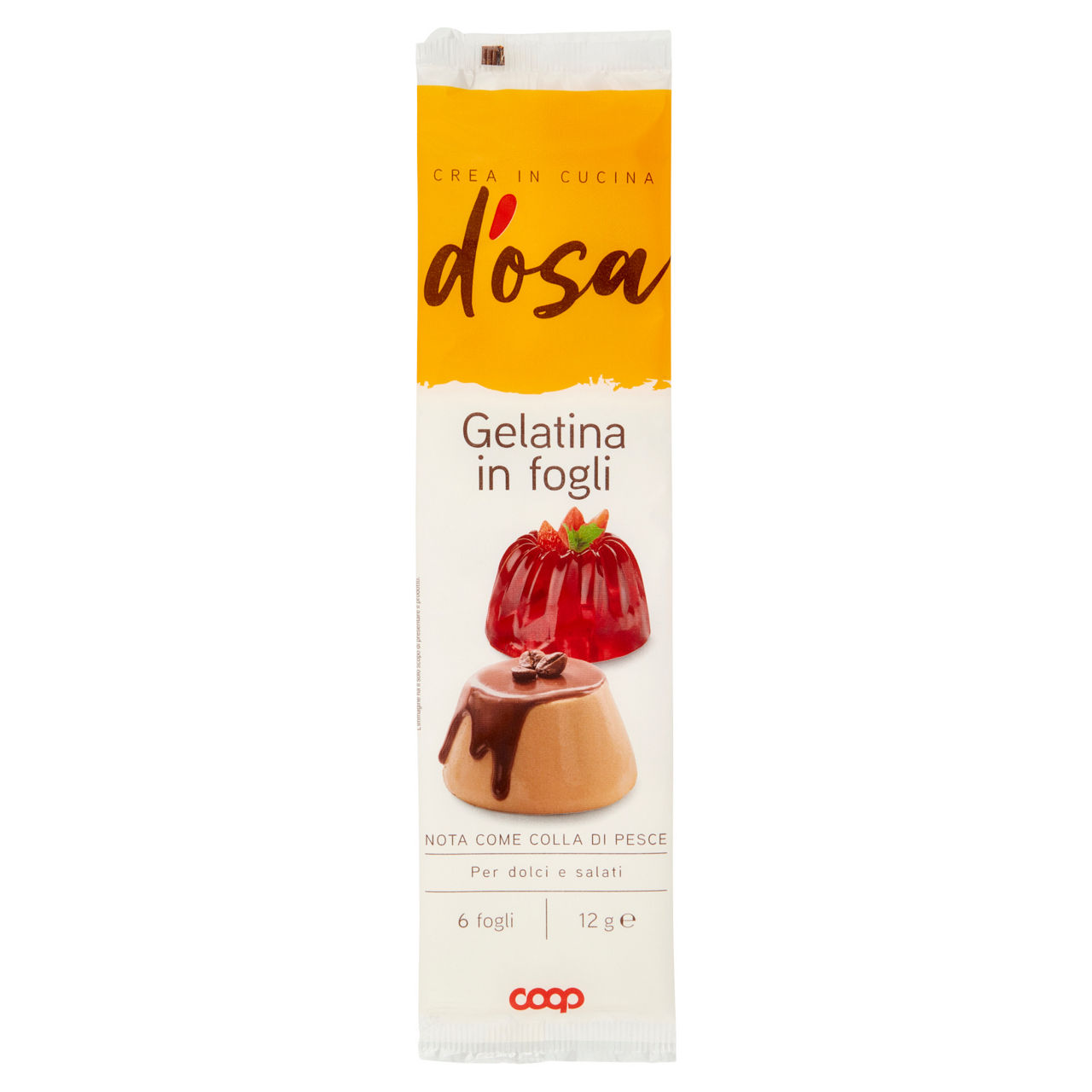Gelatina in fogli 12 gr - Immagine 01