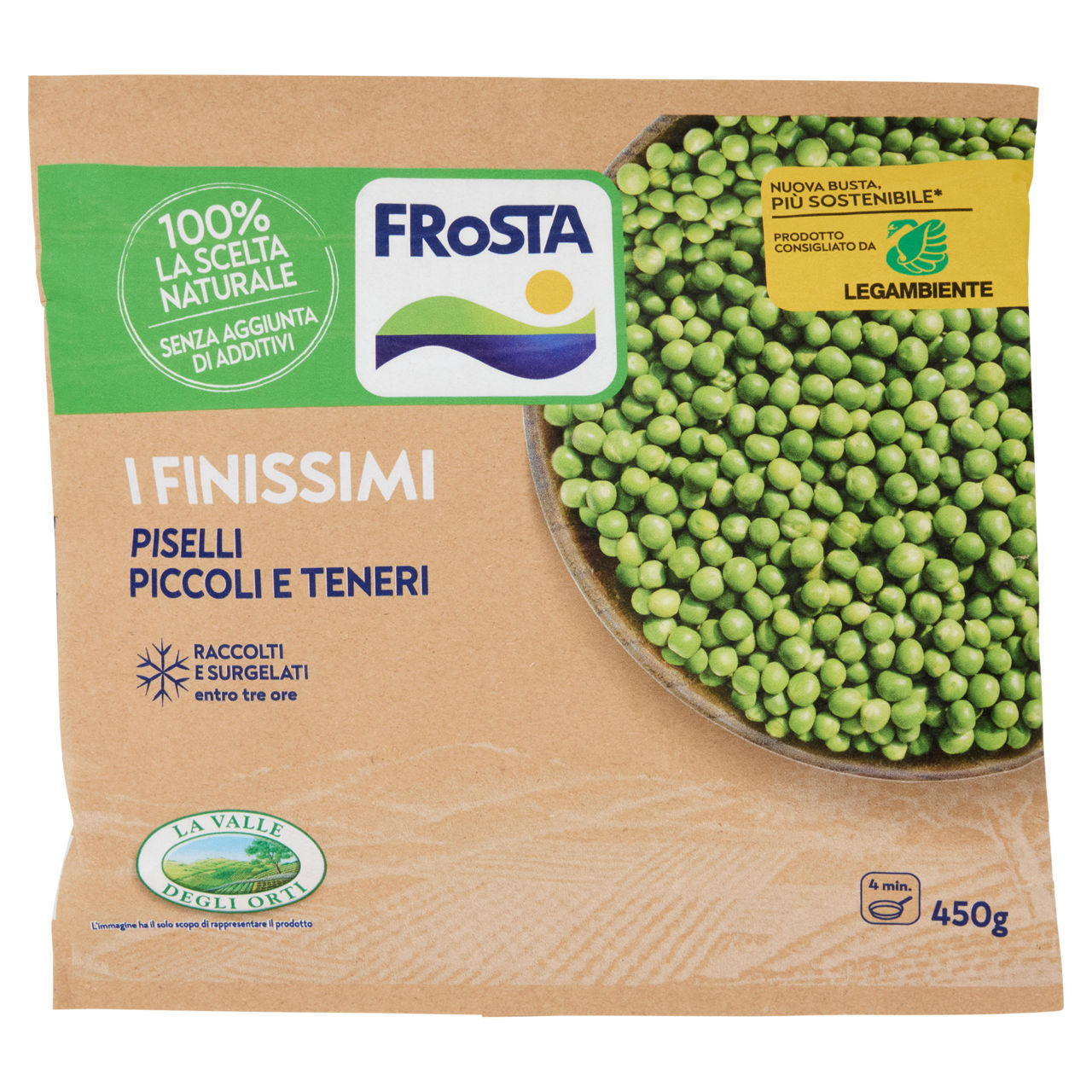 Piselli finissimi surgelati 450 gr