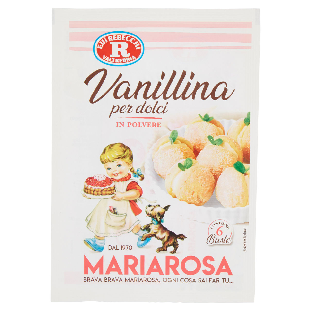 Aroma per dolci vanillina 6 pz 3 gr - Immagine 01