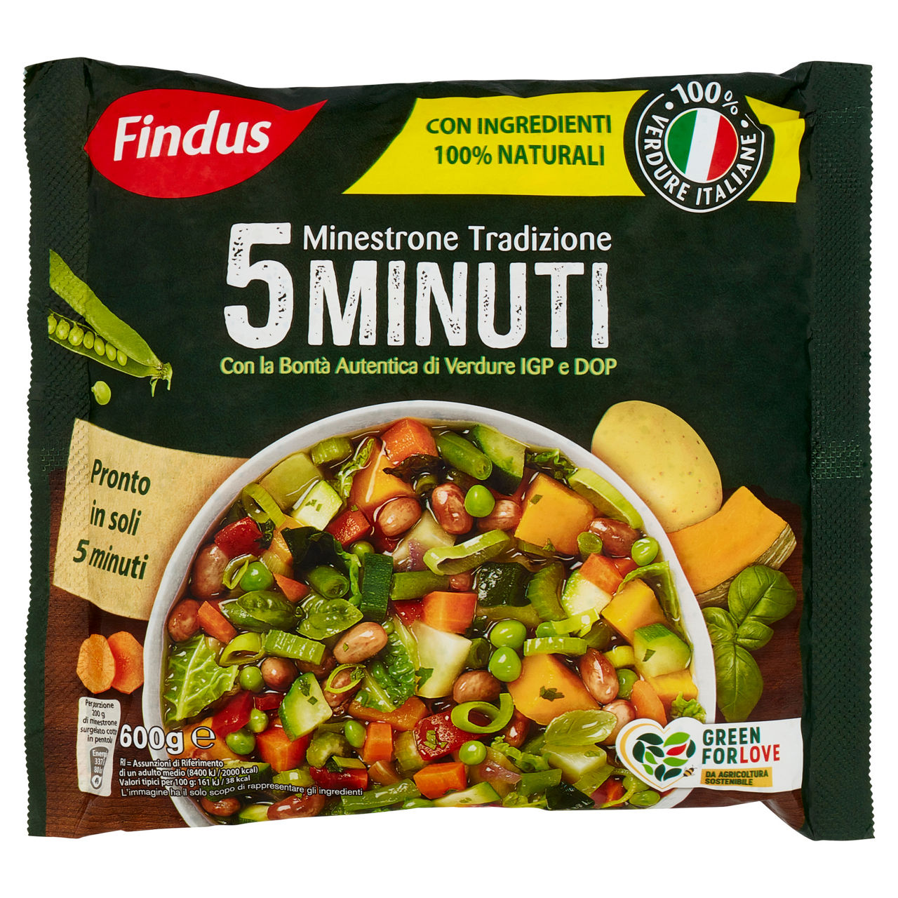 Minestrone tradizione in cinque minuti surgelato 600 gr - Immagine 01