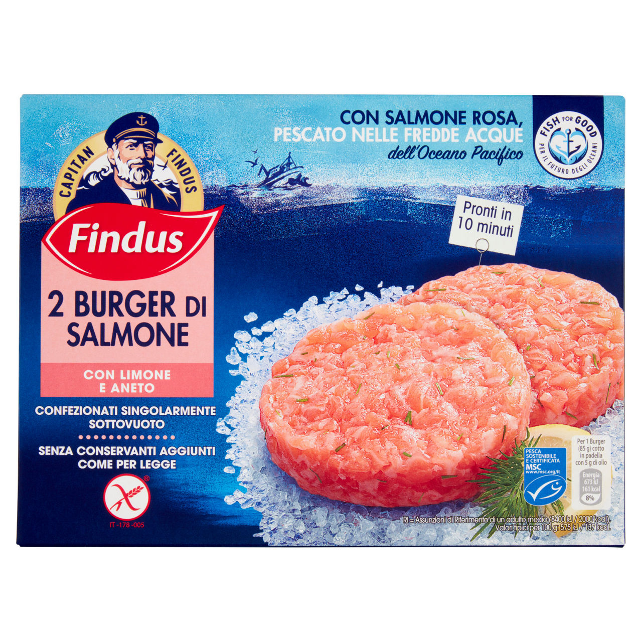 Burger di salmone rosa con limone e aneto surgelati 170 gr - Immagine 11