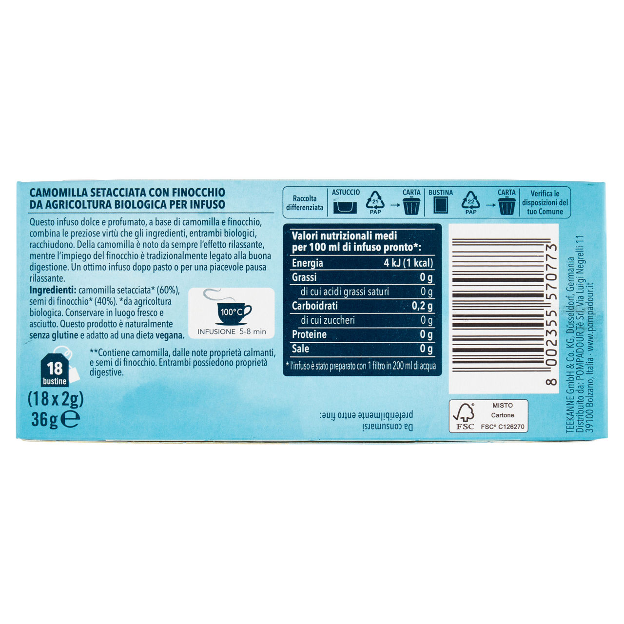 Camomilla e finocchio bio 20 filtri - Immagine 21