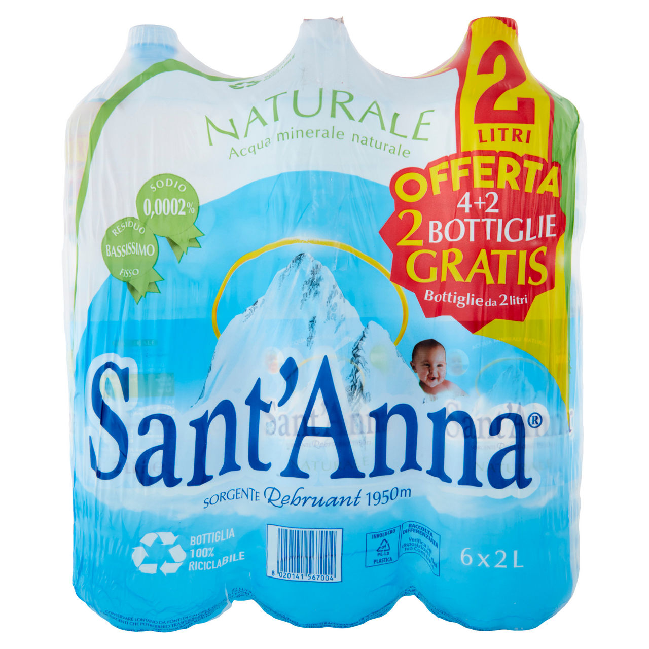 Acqua minerale naturale 2 lt x 4 + 2  pz omaggio - Immagine 21