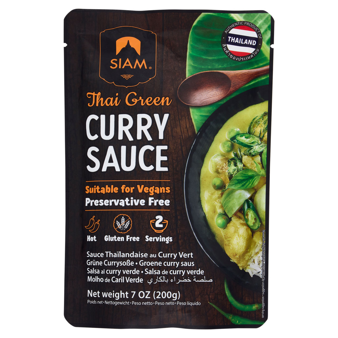 SALSA GREEN CURRY DE SIAM 200G - Immagine 01
