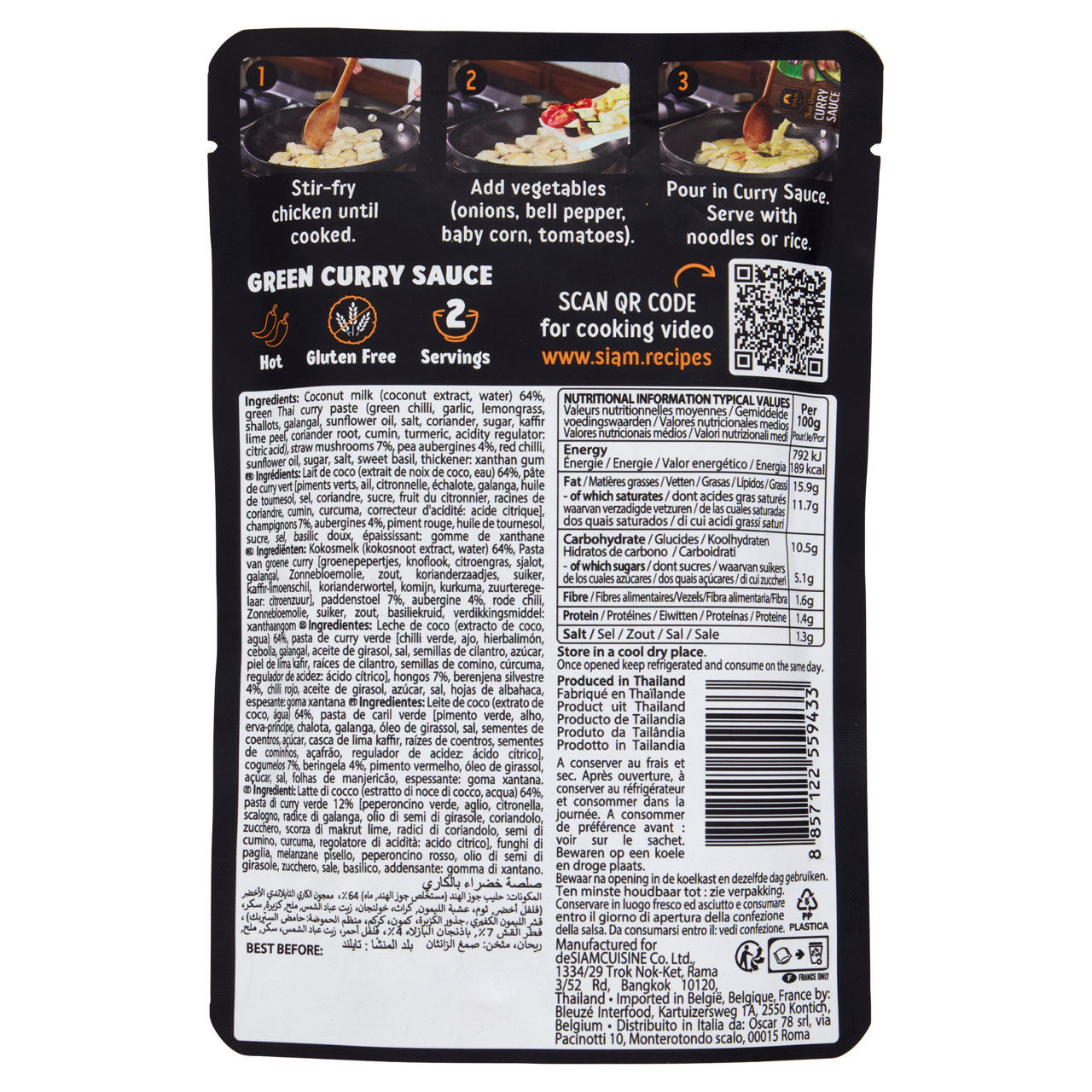 SALSA GREEN CURRY DE SIAM 200G - Immagine 51