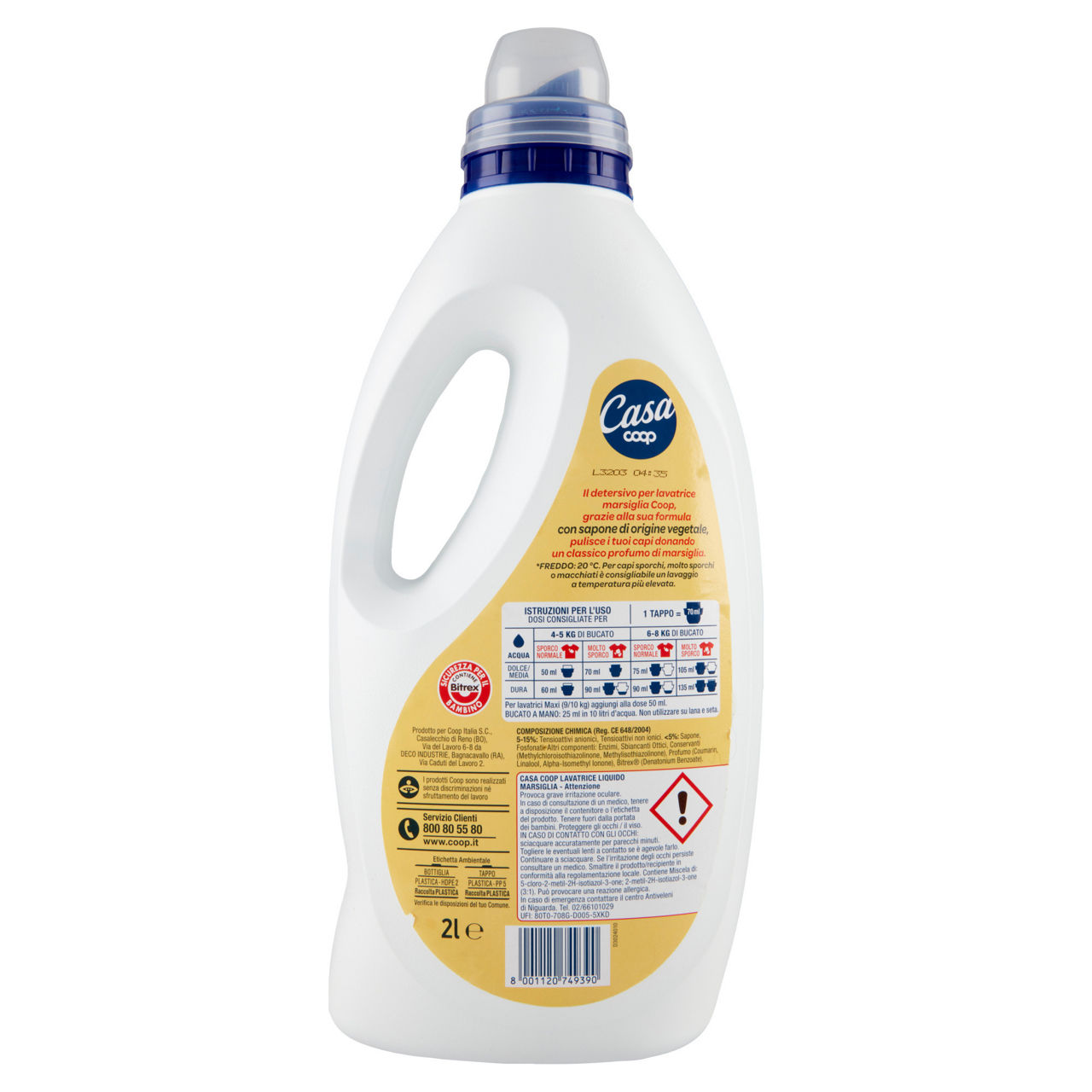 Detersivo lavatrice liquido marsiglia 40 lavaggi 2 l - Immagine 61