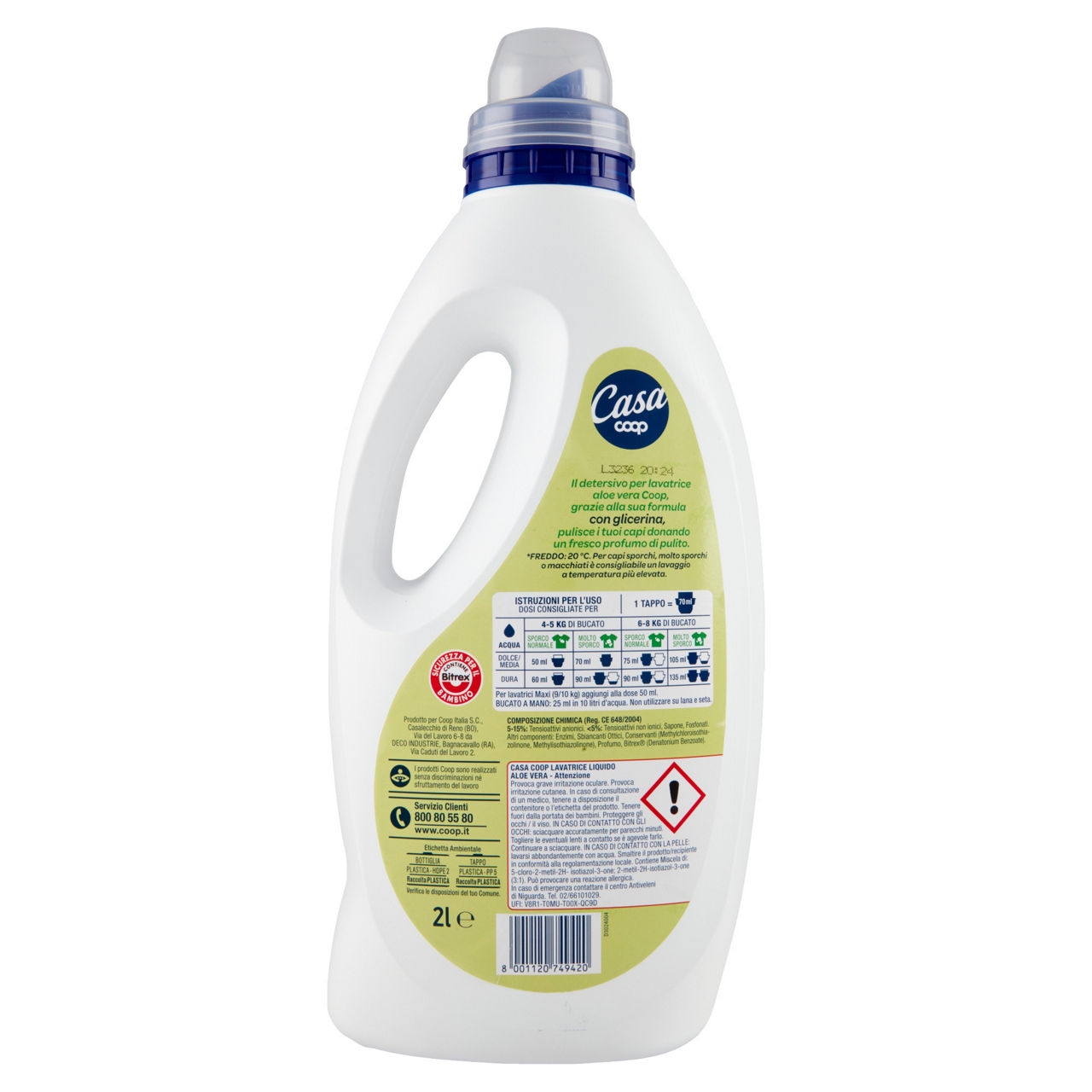 Detersivo lavatrice liquido aloe vera 40 lavaggi 2 l - Immagine 21