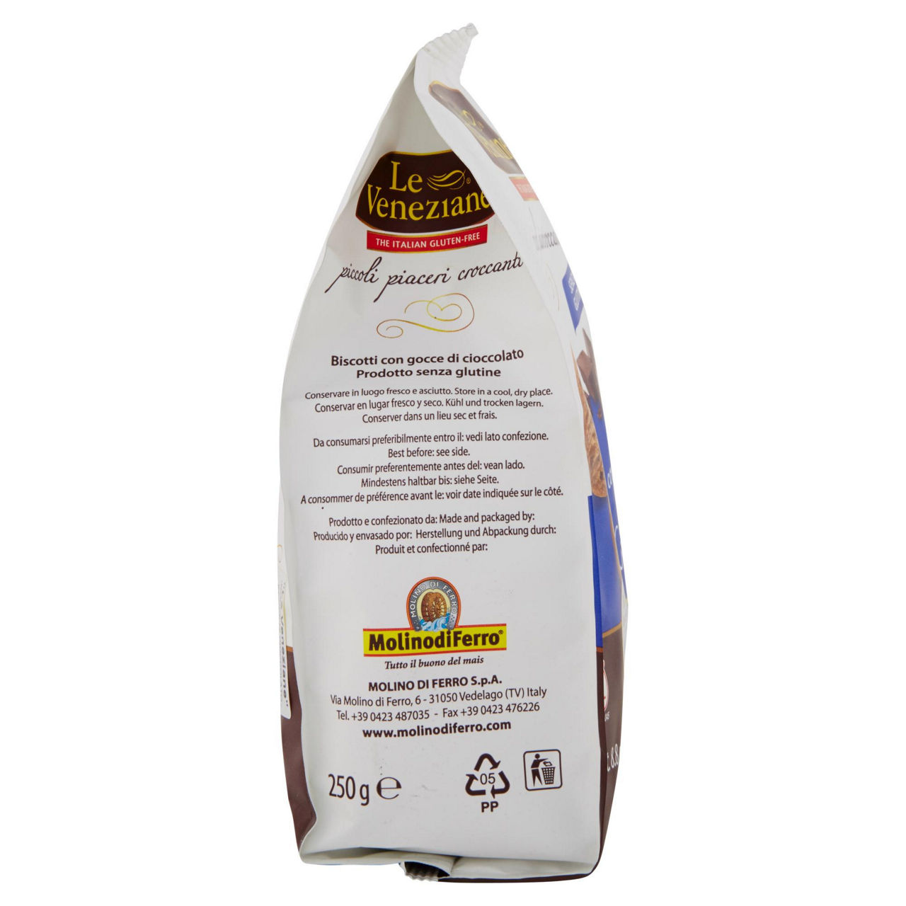 BISCOTTI S/GLUTINE LE VENEZIANE CON GOCCE DI CIOCCOLATO SACCHETTO GR.250 - Immagine 21