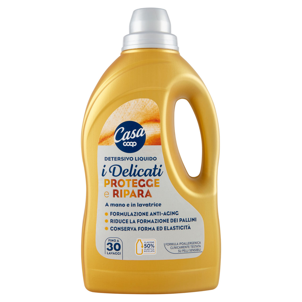 Detersivo lavatrice protegge e cura coop casa i delicati 30 mis flacone lt 1,5 - Immagine 01