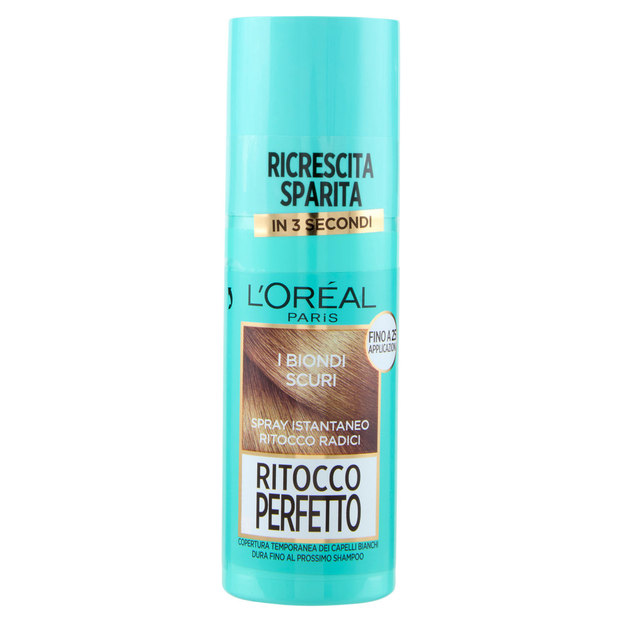 Spray istantaneo l'oreal ritocco perfetto 4 biondo scuro pz 1 - Immagine 01