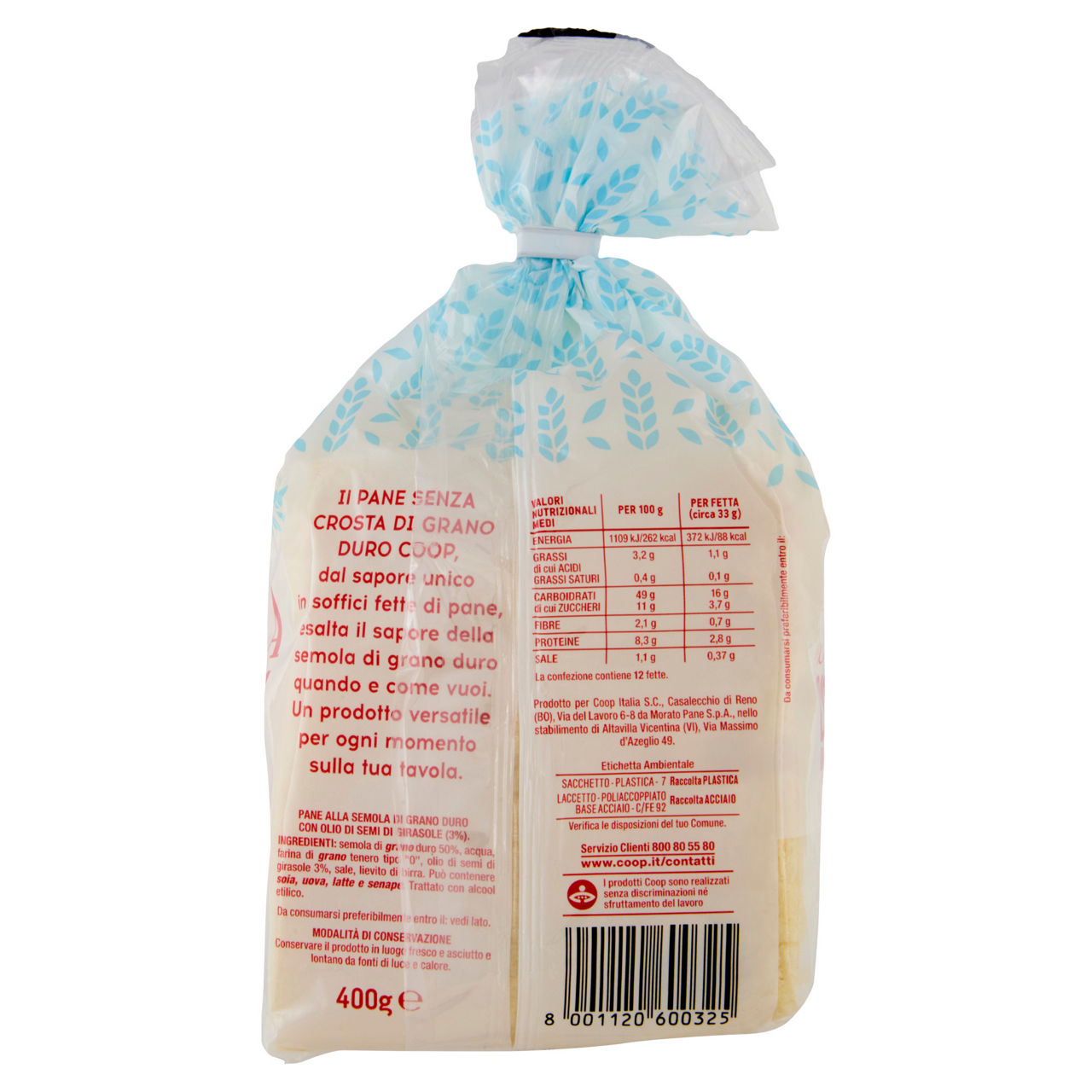 Pane senza crosta di grano duro coop g 400 - Immagine 31