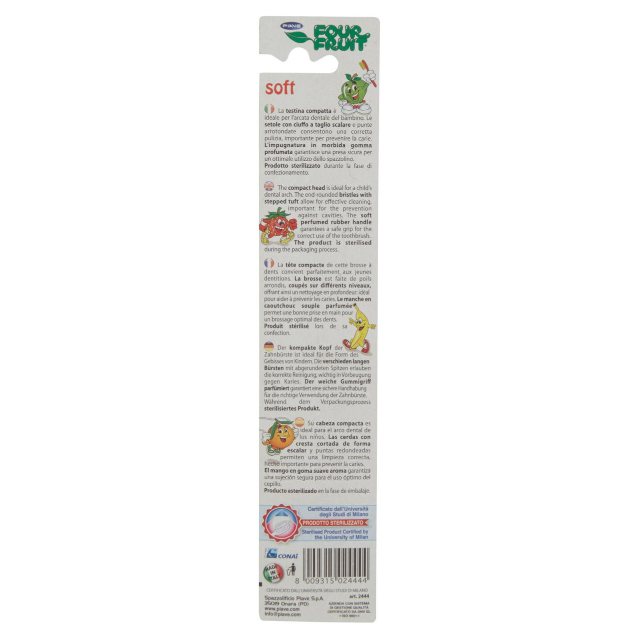 Spazzolino four fruit bimbi morbido 1 pz - Immagine 51