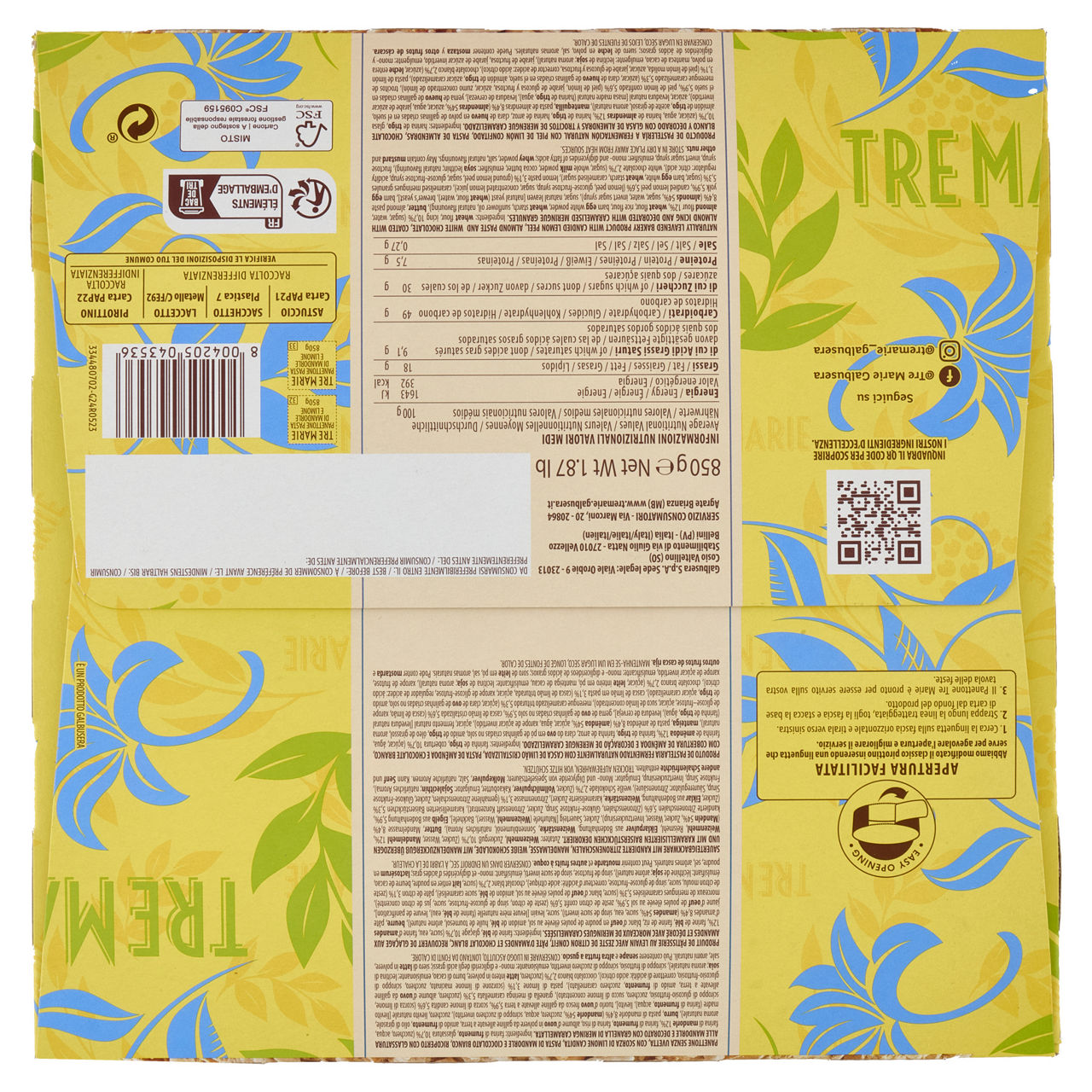 Panettone pasta di mandorle e limone 850 gr - Immagine 11