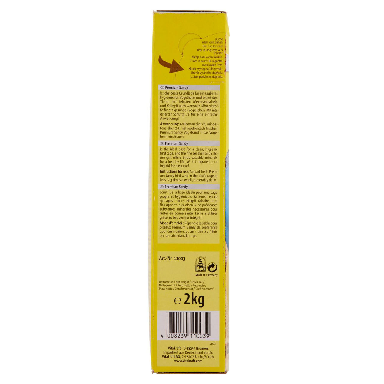 Sabbia per uccelli vitakraft cartone 2 kg. - Immagine 21