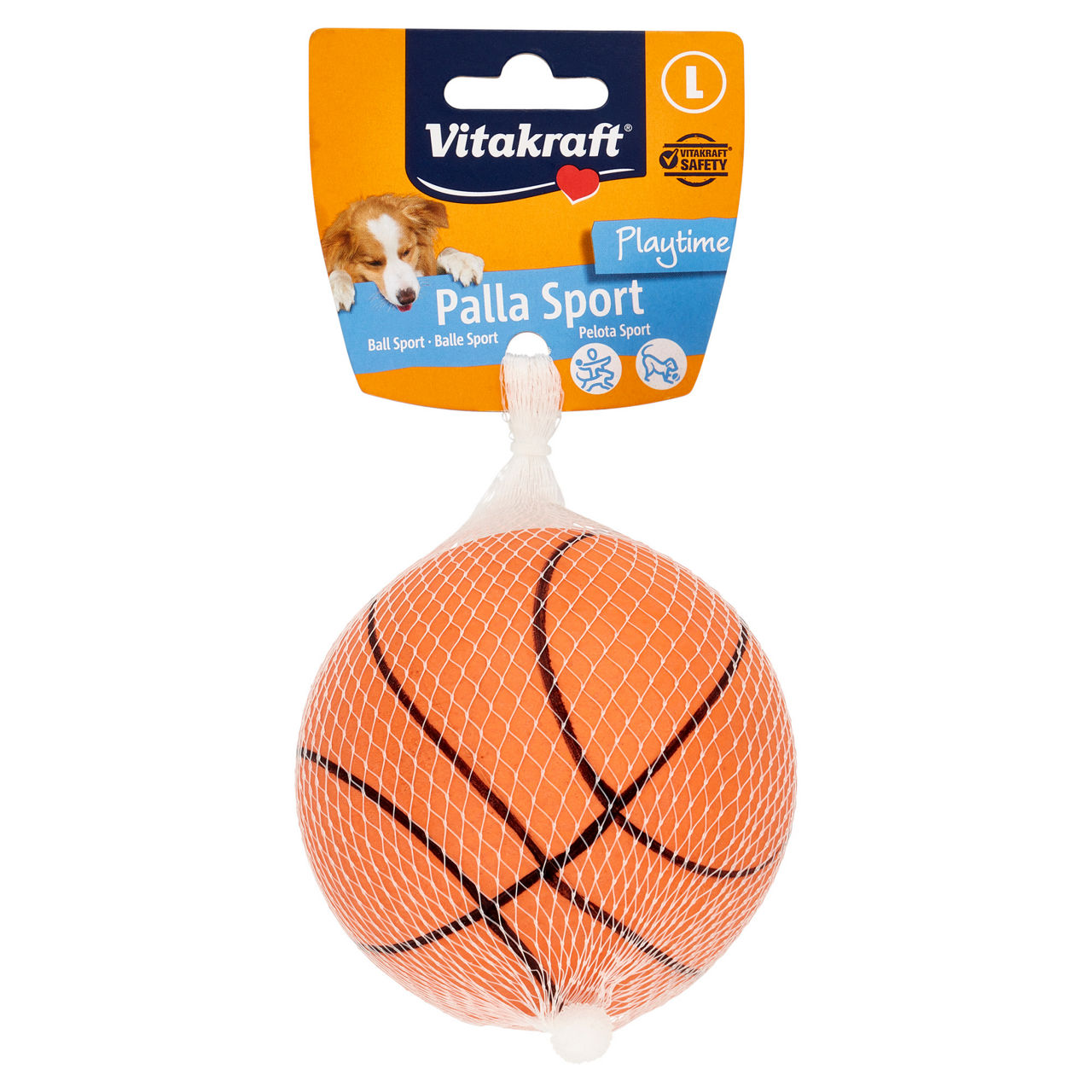 Gioco cane palla gomma sport grande - Immagine 01