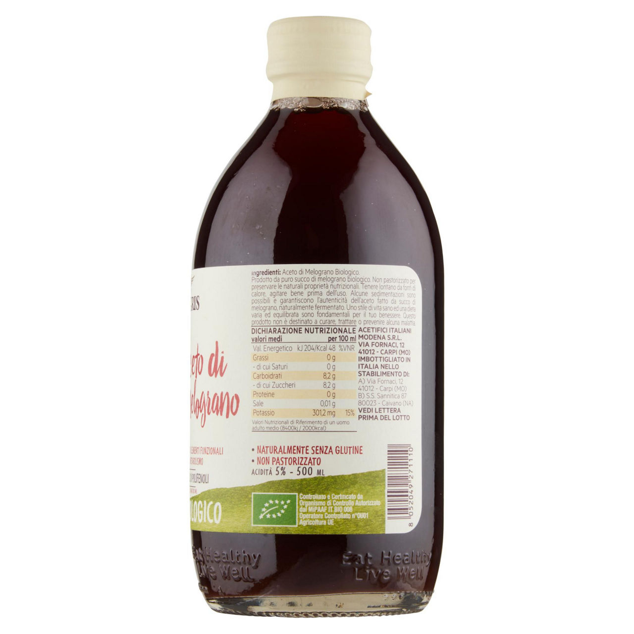 Aceto di melograno biologico de nigris bottiglia ml 500 - Immagine 41